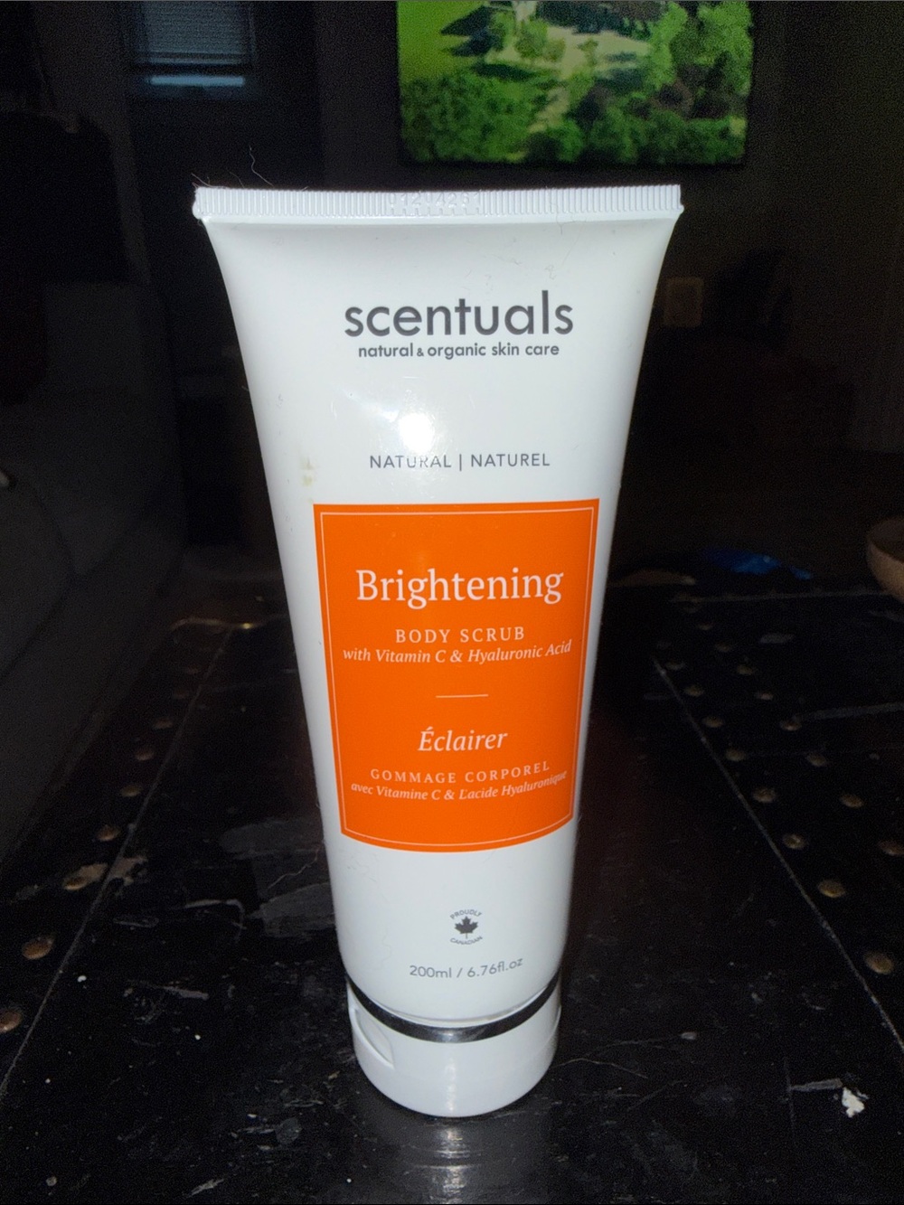 Scentuals Brightening Body Scrub - White & Orange Tube